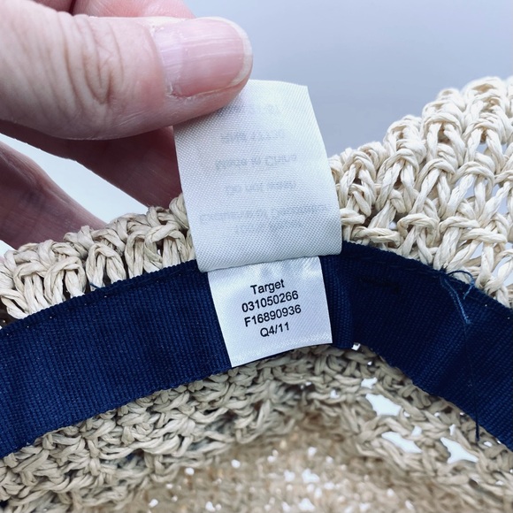 Eve Shulman • Little Girl’s Polka Dot Banded Paper Straw Hat 2T-5T - Picture 8 of 14